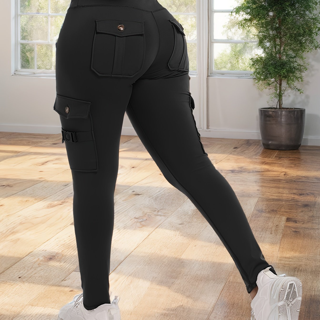 Sports Leggings with Slide Pockets