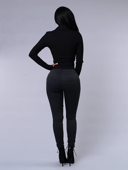 Women's High-Waist Skinny Jeans