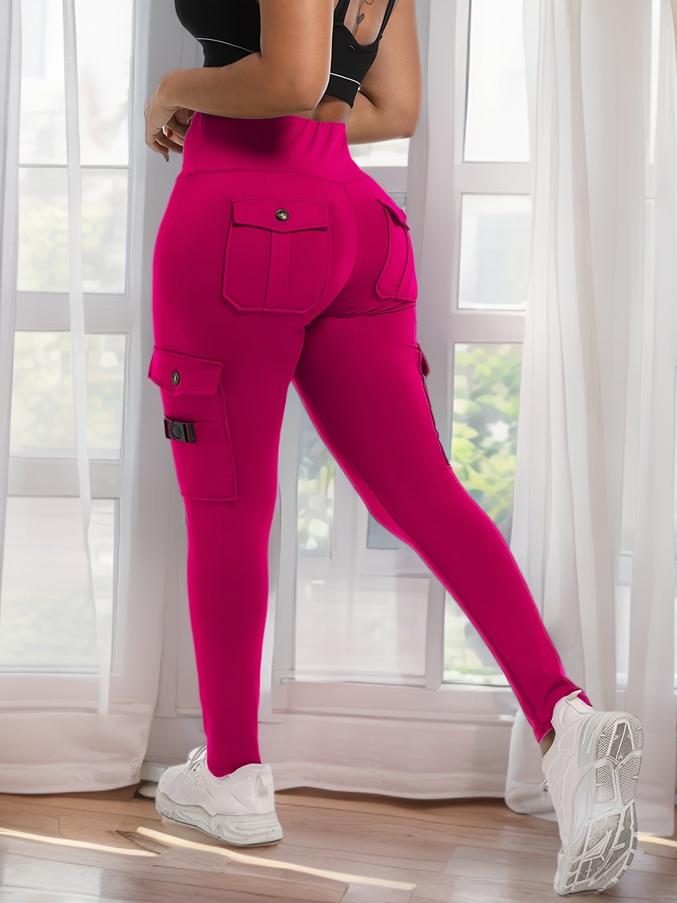 Sports Leggings with Slide Pockets