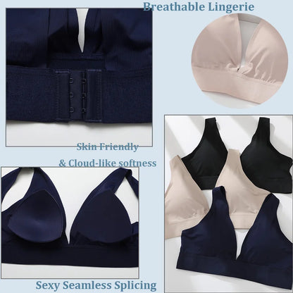 Seamless Bras for Woman Push Up Underwear Padded Bralette One Piece Brassiere Wireless Comfort Intimate