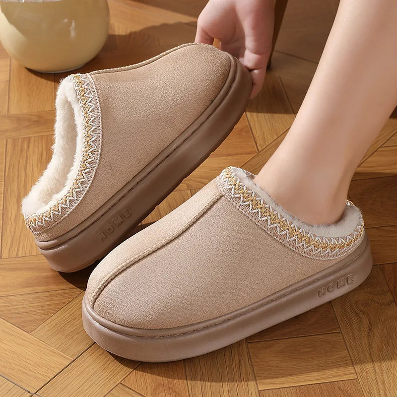 Fluffy Platform Slippers