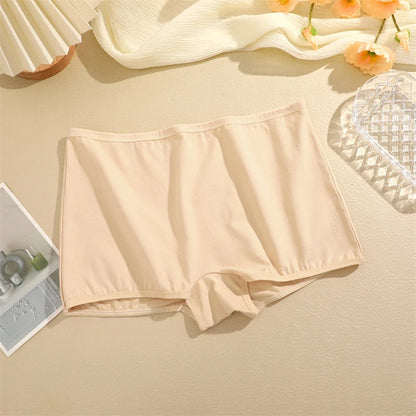 Women's Panties Cotton Seamless Sports Boxers Underwear Female Solid Color Briefs Cozy Lingerie Intimate Underpants XS-XL