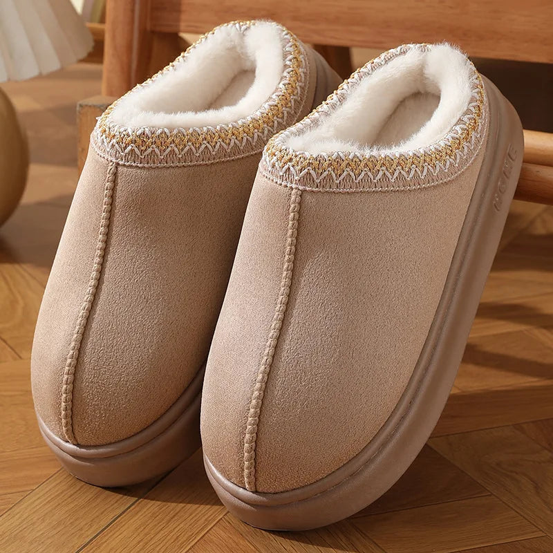 Fluffy Platform Slippers