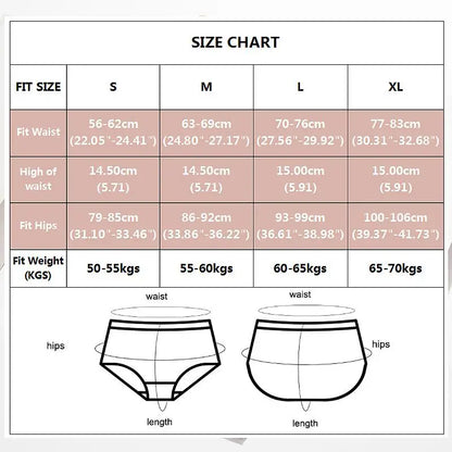 1PCS Women Sexy Shaperwear Briefs Female High Rise High Elasticity Underwear Closing Waist Lifting